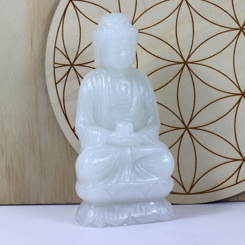 White Jade Buddha Carving