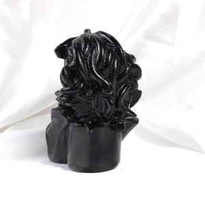 Obsidian Medusa Carving