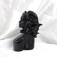 Obsidian Medusa Carving