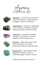 Aquarius Zodiac Crystal Bundle