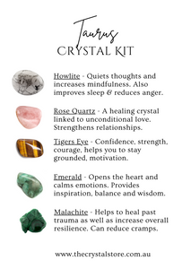 Taurus Zodiac Crystal Bundle