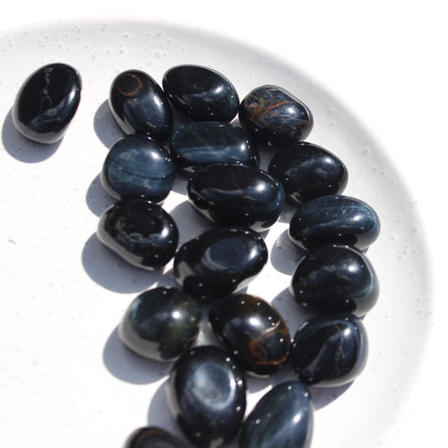 Blue Tigers Eye Tumble Stone