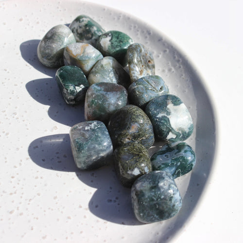 Moss Agate Tumble Stone