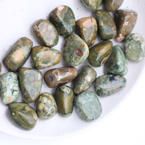 Rainforest Rhyolite/Jasper Tumble Stone