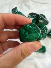 Malachite Semi Polished Tumble Stone