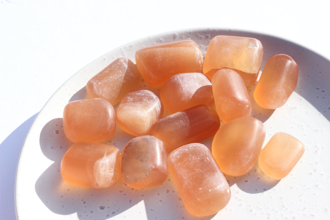 Honey Calcite Tumble Stone