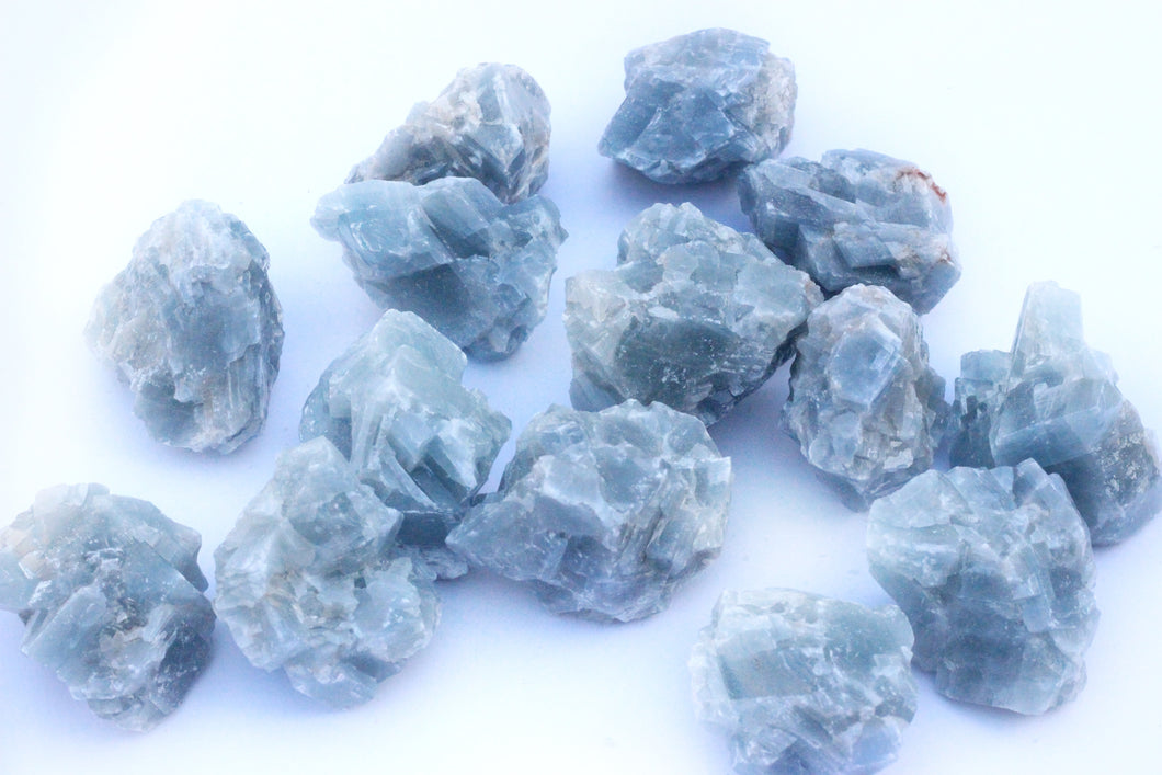 Blue Calcite Raw