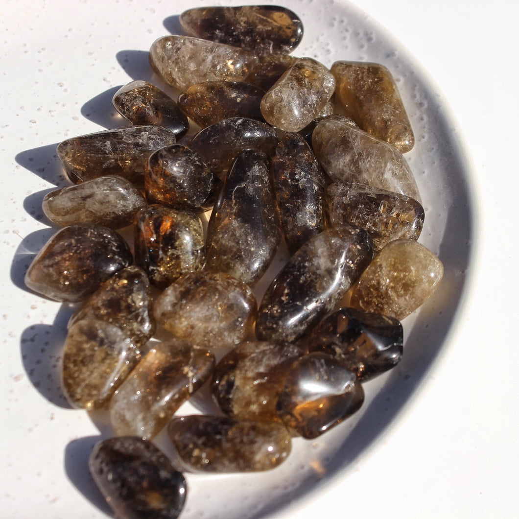 Smoky Citrine Tumble Stone