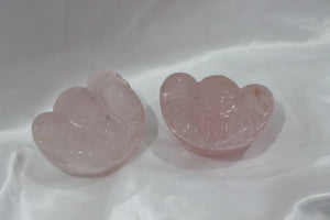 Rose Quartz Elephant Trinket Bowl