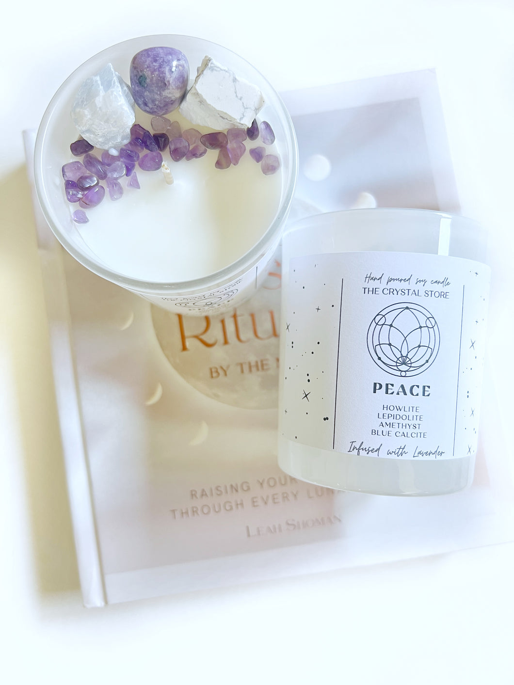 Peace Crystal Candle