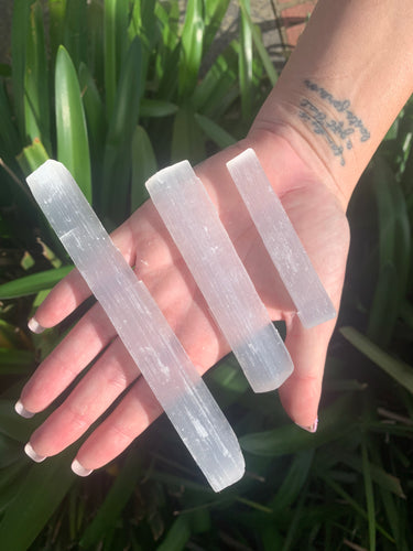 Selenite Rough Wands