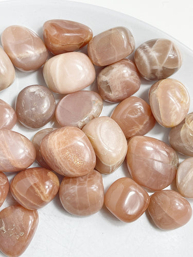 Peach Moonstone Tumble Stone