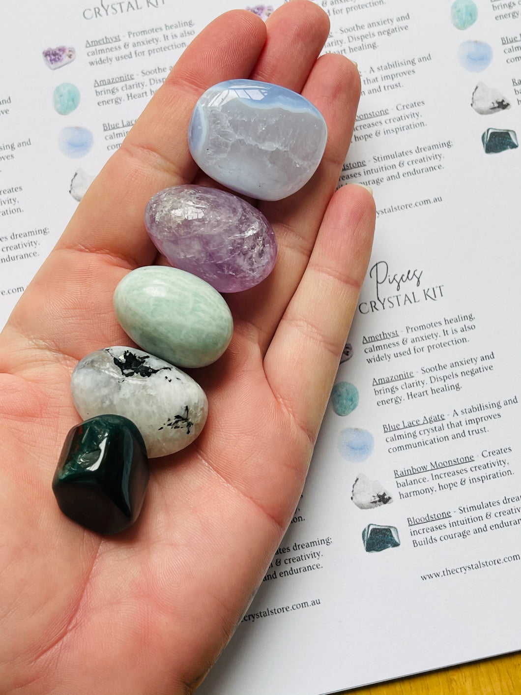 Pisces Zodiac Crystal Bundle